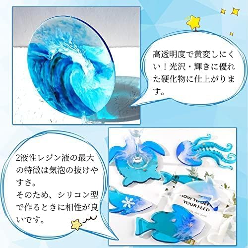 2液性レジン液 大容量474ｍｌ(主剤+硬化剤) 体積比1:1 高い透明 黄変しにくい 操作簡単 無毒 ハードタイプ DIYエポキシ樹脂 アクセサリー 日本語説明書