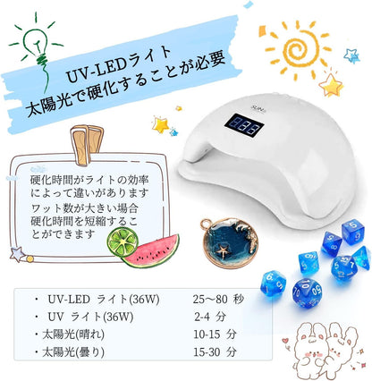 ButiResin uvレジン レジン液 360g レジン液 クリアレンジ レンジ液 大容量 UV/LED対応 高い透明 詰替用 ハードタイプ DIY 手作り装飾 アクセサリー 急速に硬化 低アレルギー性 日本語説明書付き - ButiResin